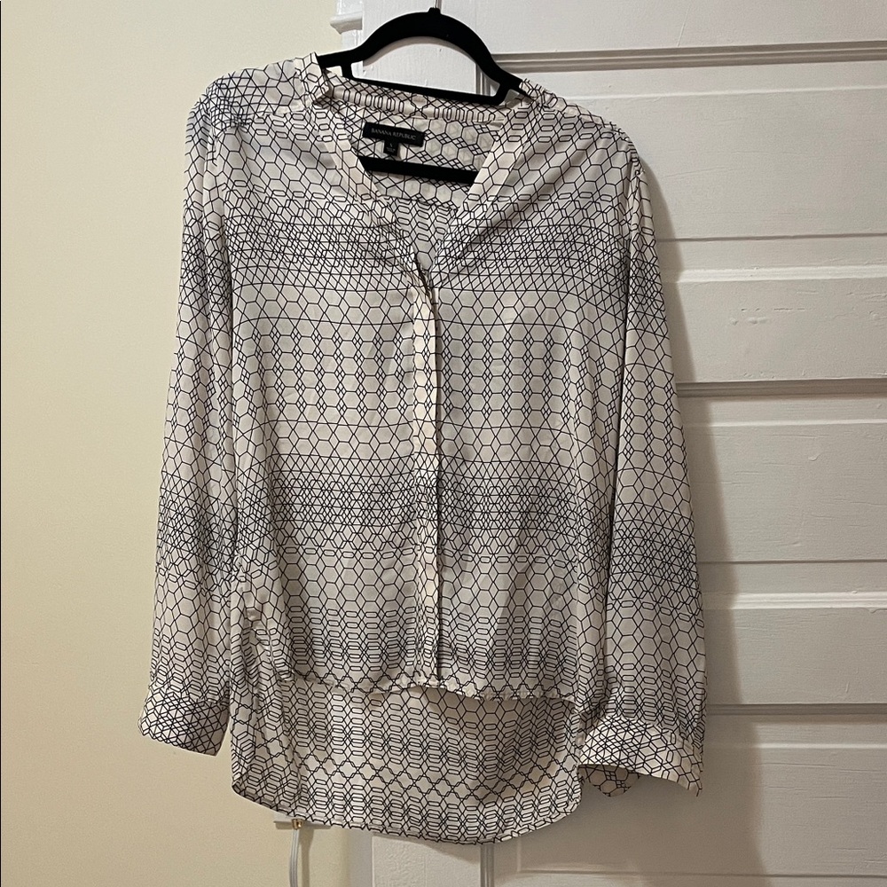 Banana Republic Geometric Pattern Blouse